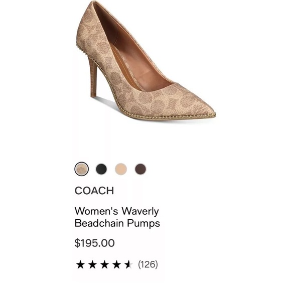 Coach Weaverly pump heel - brand new - Picture 5 of 5